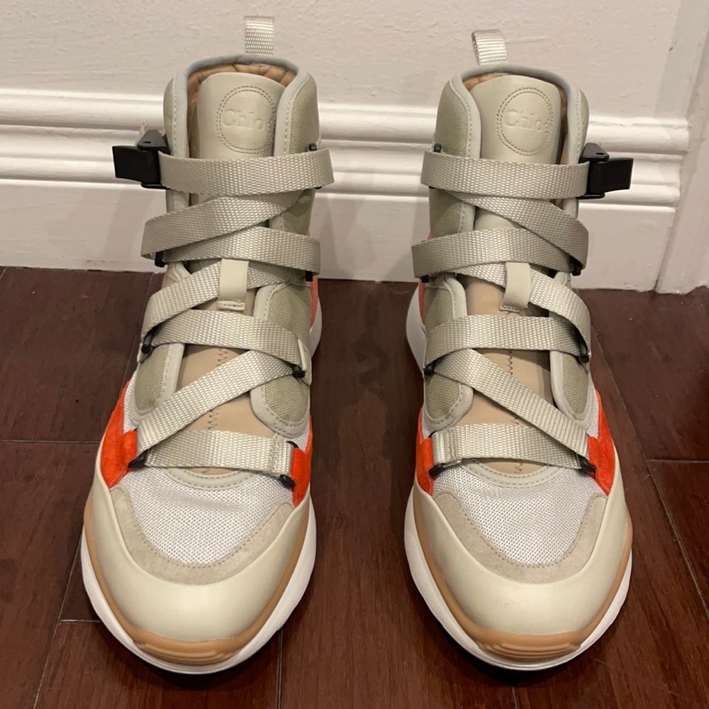 Chloé Sonny Leather & Suede Sneaker
